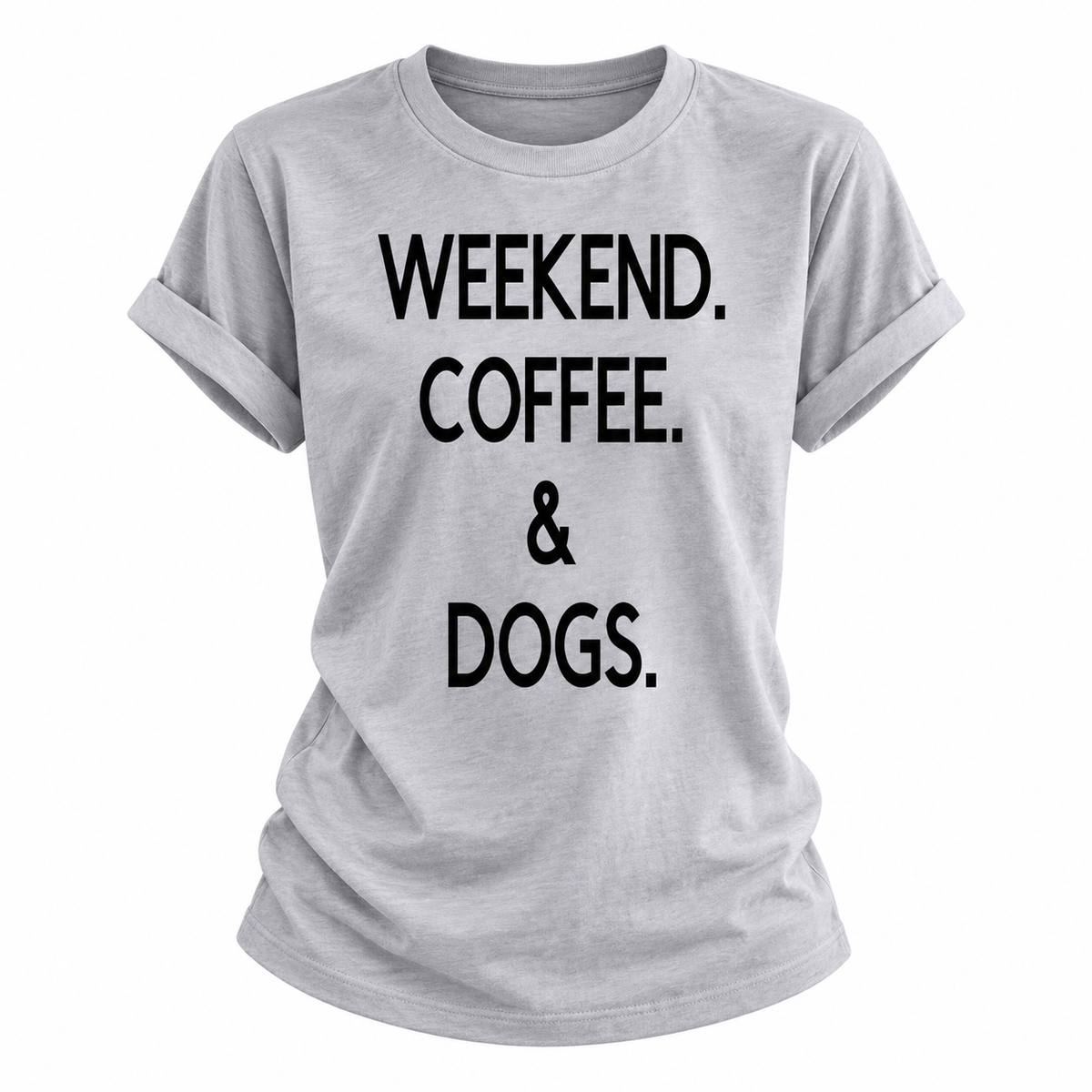 Cute Casual Tee for Dog Lovers & Coffee Lovers