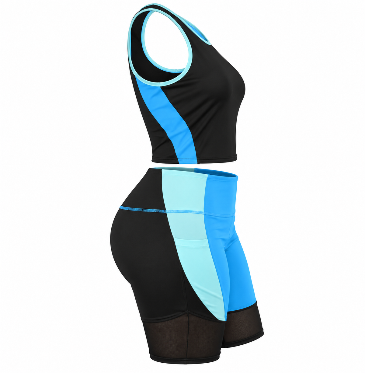 Women's 2-Piece Activewear Set & Biker Shorts