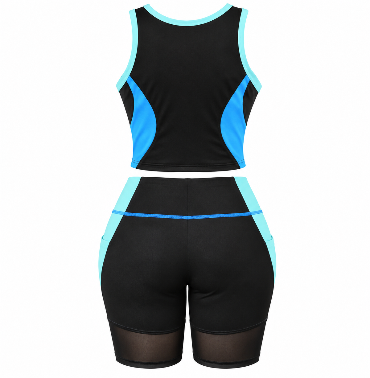 Women's 2-Piece Activewear Set & Biker Shorts