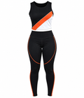 Women's 2-Piece Activewear Set | Color Block Leggings & Crop Top