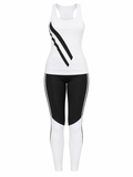 Women's Black & White Activewear Set