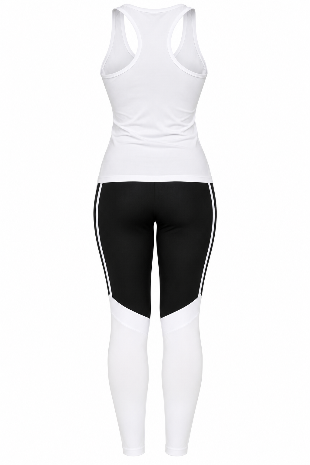 Women's Black & White Activewear Set2