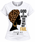 Women's God Is Within Her Christian Graphic T-Shirt – Psalm 46:5